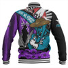 Port Adelaide Baseball Jacket ANZAC Day Honor Purple Valor And Spirit
