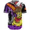 Gold Coast SUNS Baseball Shirt ANZAC Day Honor Purple Valor And Spirit