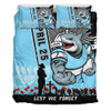Cronulla-Sutherland Sharks Bedding Set Anzac Day Lest We Forget Strong Fighting Spirit