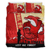 Redcliffe Dolphins Bedding Set Anzac Day Lest We Forget Strong Fighting Spirit