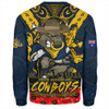 North Queensland Cowboys Sweatshirt Ripped Legacy Of The Game The ANZAC Spirit Lives On