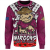 Queensland Maroons Sweatshirt Ripped Legacy Of The Game The ANZAC Spirit Lives On