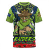 Canberra Raiders T-Shirt Ripped Legacy Of The Game The ANZAC Spirit Lives On