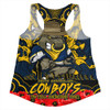 North Queensland Cowboys Women Racerback Singlet Ripped Legacy Of The Game The ANZAC Spirit Lives On