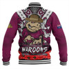 Queensland Maroons Baseball Jacket Ripped Legacy Of The Game The ANZAC Spirit Lives On