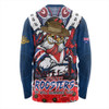Sydney Roosters Long Sleeve T-shirt Ripped Legacy Of The Game The ANZAC Spirit Lives On