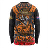 Wests Tigers Long Sleeve T-shirt Ripped Legacy Of The Game The ANZAC Spirit Lives On