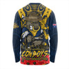 North Queensland Cowboys Long Sleeve T-shirt Ripped Legacy Of The Game The ANZAC Spirit Lives On