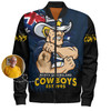 North Queensland Cowboys Bomber Jacket Heart Of A Fighter Tough And Fearless