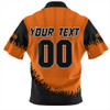 Wests Tigers Zip Polo Shirt Heart Of A Fighter Tough And Fearless
