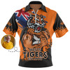 Wests Tigers Zip Polo Shirt Heart Of A Fighter Tough And Fearless