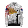 Australia Long Sleeve Polo Shirt - We Will Remember Them Anzac Day1