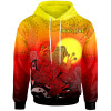 [Custom] Australia Aboriginal Hoodie - Indigenous Frog (Red)