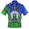 Indigenous Australian Aboriginal Zip Polo Shirt Dhari Dreams NAIDOC Edition