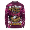 Queensland Maroons Long Sleeve T-shirt QLD Rampage Cane Toad Edition