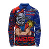 Newcastle Knights Long Sleeve Polo Shirt Spirit Of NAIDOC Series