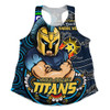 Gold Coast Titans Women Racerback Singlet Spirit Of NAIDOC Series