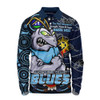 New South Wales Blues Long Sleeve Polo Shirt Spirit Of NAIDOC Series