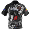 Collingwood Zip Polo Shirt Power Through Generations NAIDOC Edition