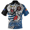 Geelong Cats Zip Polo Shirt Power Through Generations NAIDOC Edition