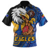 West Coast Eagles Zip Polo Shirt Power Through Generations NAIDOC Edition