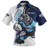 New South Wales Blues Zip Polo Shirt Battleborn Blues