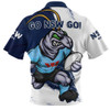New South Wales Blues Zip Polo Shirt Battleborn Blues