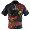 Adelaide Crows Zip Polo Shirt Power Through Generations NAIDOC Edition