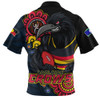 Adelaide Crows Zip Polo Shirt Power Through Generations NAIDOC Edition