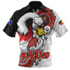 Sydney Swans Zip Polo Shirt Power Through Generations NAIDOC Edition