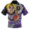 Fremantle Zip Polo Shirt Power Through Generations NAIDOC Edition