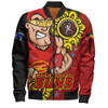 Gold Coast SUNS Bomber Jacket Power Through Generations NAIDOC Edition