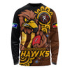 Hawthorn Long Sleeve T-shirt Power Through Generations NAIDOC Edition