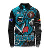 Port Adelaide Long Sleeve Polo Shirt Power Through Generations NAIDOC Edition