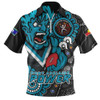 Port Adelaide Zip Polo Shirt Power Through Generations NAIDOC Edition