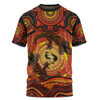 Indigenous Australian Aboriginal T-Shirt Gecko Dreaming Spirit Circle Edition