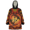 Indigenous Australian Aboriginal Snug Hoodie Gecko Dreaming Spirit Circle Edition