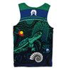 Indigenous Australian Aboriginal Men Singlet Turtle Of The Dreaming NAIDOC Edition