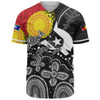 Indigenous Australian Aboriginal Baseball Shirt Journey Of Generations NAIDOC Edition