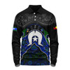 Indigenous Australian Aboriginal Long Sleeve Polo Shirt Torres Warrior Legacy NAIDOC Journey