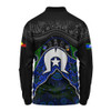 Indigenous Australian Aboriginal Long Sleeve Polo Shirt Torres Warrior Legacy NAIDOC Journey