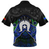 Indigenous Australian Aboriginal Zip Polo Shirt Torres Warrior Legacy NAIDOC Journey