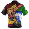 Brisbane Lions Zip Polo Shirt NAIDOC Week Pride Edition