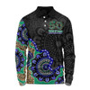 Indigenous Australian Aboriginal Long Sleeve Polo Shirt NAIDOC Fifty Years Cultural Celebration Edition