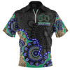 Indigenous Australian Aboriginal Zip Polo Shirt NAIDOC Fifty Years Cultural Celebration Edition