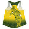 Indigenous Australian Aboriginal Women Racerback Singlet Dreamtime Kangaroo Australia Pride