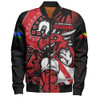 St. George Illawarra Dragons Bomber Jacket NAIDOC Indigenous Warrior Spirit