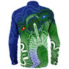 Indigenous Australian Aboriginal Long Sleeve Shirt Spirit Of The Turtle Dreaming Path