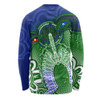 Indigenous Australian Aboriginal Long Sleeve T-shirt Spirit Of The Turtle Dreaming Path