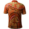 Indigenous Australian Aboriginal Polo Shirt Kangaroo Dreaming Outback Spirit Edition
